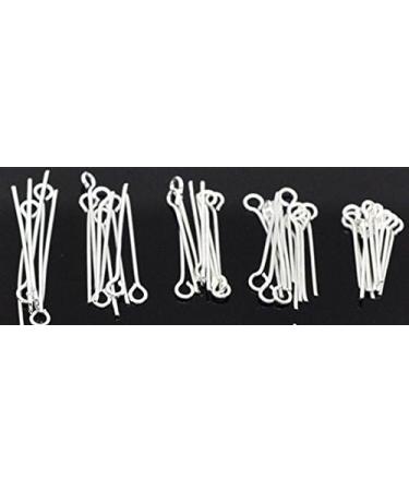 800 PC Mixed Sizes Silver Plated Eye Pins Findings Head Pins for DIY Jewelry Making - Buy Online on GoSupps.com