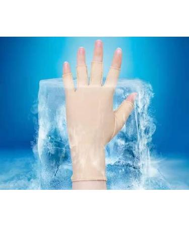 Sunfairy Skin Tone UV Protective Gloves - Gel Nail Professional Anti-Ultraviolet Fingerless Gloves for Hand Protection - Buy Online on GoSupps.com
