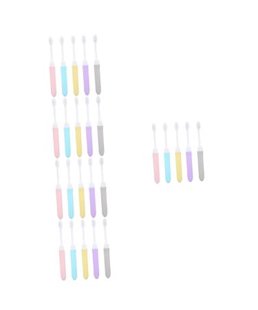 Minkissy 25 pc travel toothbrush manual toothbrush soft toothbrush fall bulk-toothbrush travel toothbrush large foldable travel toothbrush hand toothbrush adorn artificial fiber travel adult