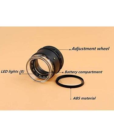 10x Optical Lens and Reticle Recognition Magnifier HD Magnifier with 10 LED Lights for Elderly Youth Students Biology Research Reading Books Fine Details Made in China - Buy Online on GoSupps.com