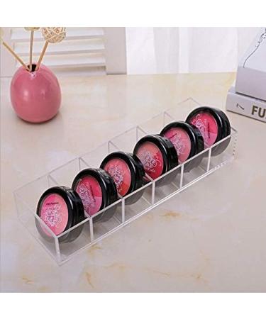 Anncus 6 Grids Exquisite Design Beauty Acrylic Eye Shadow Organizer Clear Plastic Blush Makeup Organizer Cute Palette Adjust Organizer - (Color: Clear) - Buy Online on GoSupps.com