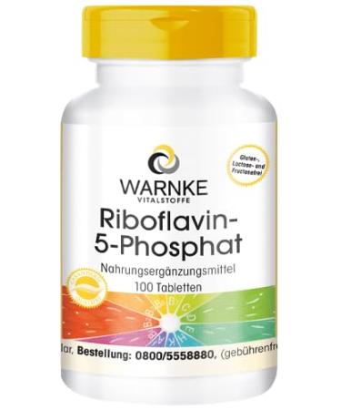 Riboflavin-5-phosphate - vitamin B2 - vegan - active riboflavin - 100 tablets | Warnke Vitalstoffe - German pharmacy quality
