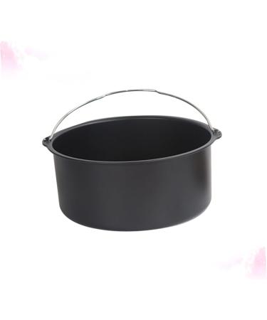 Zerodeko 3pcs Air Fryers Kitchen Supplies Airfryer Oven Frying Tool Turkey Deep Fryers Household Frying Pan Air Fryer Oven Deep Fryer Pot Oven Oilless Cooker Small Frying Pan Portable 17.2*15CMx3pcs Blackx3pcs - Buy Online on GoSupps.com