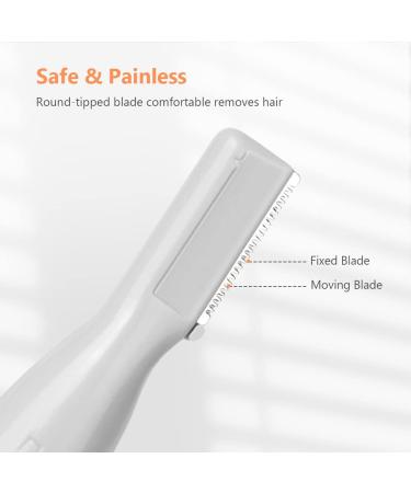 ACWOO Upgraded Mini Portable Eyebrow Trimmer for Women Men - Painless Electric Hair Shaver for Brows, Face, Cheeks, Lips - Travel-Friendly - Buy Online on GoSupps.com