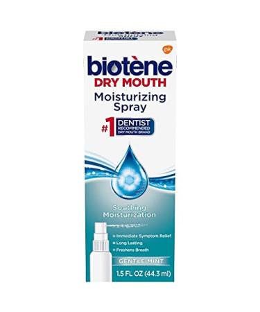 Biotene Moisturizing Gentle Mint Mouth Spray 1.5 oz Pack of 6