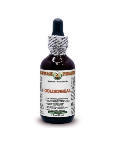 Hawaii Pharm Europe Goldenseal (Hydrastis Canadensis) Powdered Root Alcohol-Free Liquid Extract Glycerite 60 ml 60.00 ml (Pack of 1)
