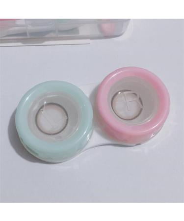 Erictions Couples Contact Lens Case - Travel-Friendly Eye Lens Box in Pink & Green for Women - Perfect for Beauty & Convenience - Buy Online on GoSupps.com