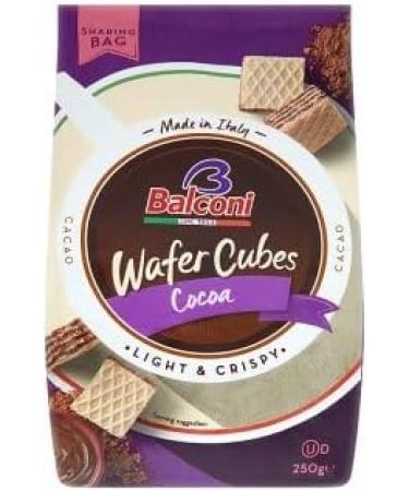 Italian Wafer Bundle with Balconi Hazelnut Creme Italian Wafer Cubes 250g and Cocoa Creme Italian Wafer Cubes 250g (2 Pack) - Buy Online on GoSupps.com