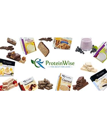 PROTEINWISE - Salted Toffee Pretzel Protein Bars High Fiber High Protein Low Carb Snacks for Weight Loss Healthy Snack Bars Low Calorie Diet-Friendly Trans Fat-Free 7 Servings/Box - Buy Online on GoSupps.com