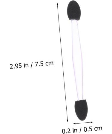 OHPHCALL 100pcs Eye Shadow Stick Makeup Eyeshadow Cosmetic Eyeshadow Applier Rubber Cotton Black - Buy Online on GoSupps.com