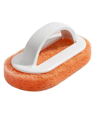 Glimpsesun Kitchen Cleaning Bathroom Toilet Glass Wall Cleaning Bath Brush Plastic Handle Sponge Bath Bottom Bath Brush 2