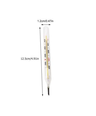 Healeved 2Pcs Glass Oral and Axillary Thermometer Set - Fast and Accurate Reading 94-108 F - Armpit Temperature Monitor - Buy Online on GoSupps.com