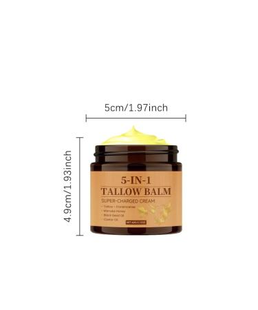 fufumiko Grass-Fed Tallow Balm for Face and Body Unscented Moisturizing Cream with Honey Lightweight Non-Greasy Daily Hydration for Dry Sensitive Skin 2 oz - Buy Online on GoSupps.com