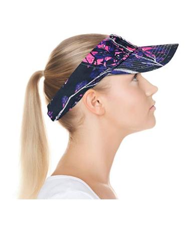 Muddy Girl Pink Camo Visor Cap Womans Hat with Wicking Sweatband
