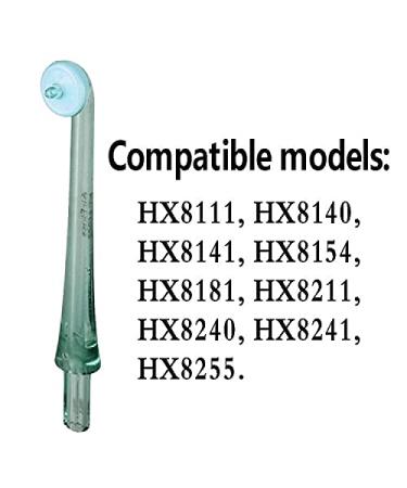 2PCS Green Flosser Replacement Tips for Philips SoniCare AirFloss HX8211/HX8240/HX8140 - Compatible with Philips Oral Irrigator & Dental Flosser - Buy Online on GoSupps.com