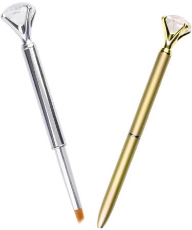 1 Set nail art brush nail painting brush nail art pen nail decoration brush nail pen nail drawng brush nail brush pen kit de manicura liner quartz 19.5*10cm Golden - Buy Online on GoSupps.com