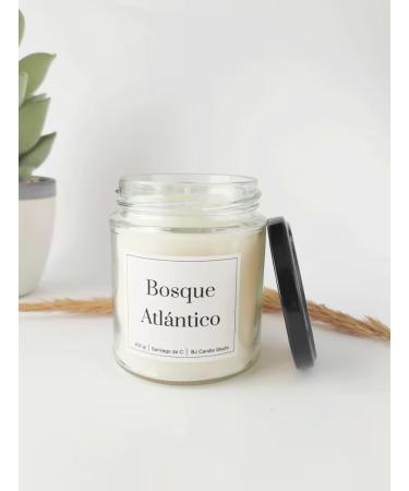 Soy wax candle with a relaxing aroma Anti-stress scented candle gift for mom Natural and vegan with a minimalist style - Scented Candle White