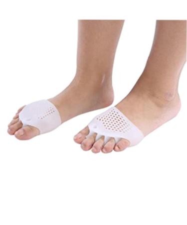 Bunion Corrector and Hallux Valgus Separator - Soft Silicone Foot Separator for Day and Night Use - Toe Straightener and Alignment Device - 1 Pair Foot Brace for Complete Relief