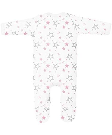 Snuggle this Muggle Harry Potter Baby Sleepsuit | 6-12 Months | UK Printed 100% Cotton | White/Pink Stars - Buy Online on GoSupps.com