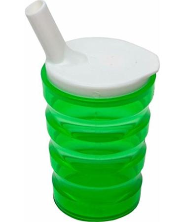 Pflegehome24 drinking cup - leak-proof - 1 piece (transparent-green)