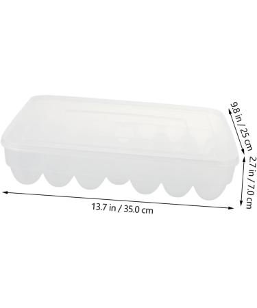 Mikikit 34 Egg Preservation Box Plastic Serving Tray Fridge Egg Holder Tray Kitchen Egg Tray Flat re-usable - Buy Online on GoSupps.com