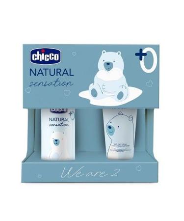 CHICCO Sensation naturelle Set 5 : 1 huile de massage 100 ml 1 cr me pour le visage 50 ml
