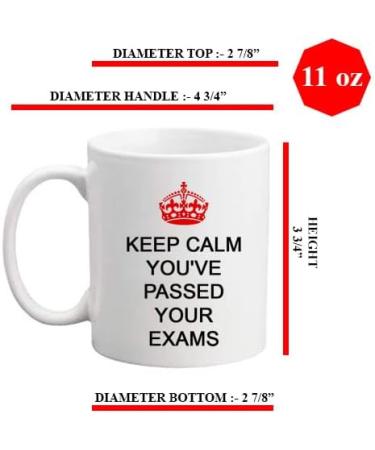 Giftme Keep Calm You've Passed Your Exams 11oz Coffee Tea Ceramic Mug. - Buy Online on GoSupps.com