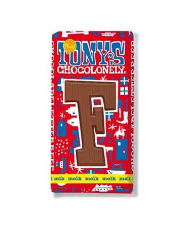 Tony's Chocolonely Tony's Chocolonely Whole Milk Chocolate Letter I Chocolate Letter I Original from the Netherlands I 180g F