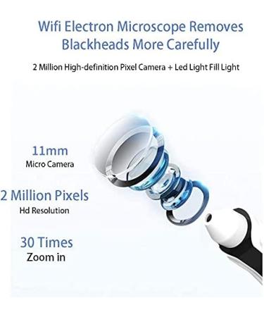 FEDRUI HD Visual Blackhead Remover Electric Pore Cleansing Facial Blackheads Suction Device Blackhead Extractor Tool with 6 LED Fill Lights for Home Bathroom - Buy Online on GoSupps.com