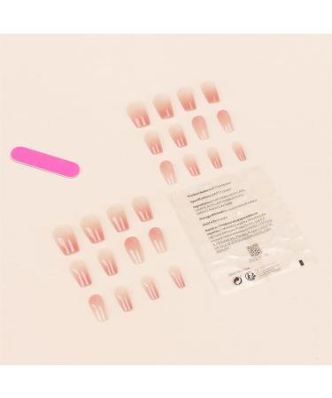 24Pcs/Set Press On Nails Mid Length Red Gradient False Nails Acrylic Fake Nails Full Cover Nails Tips Artificial Finger Manicure Press on nails for Women and Girls - Buy Online on GoSupps.com