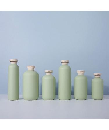 Minkissy Empty Shampoo Bottles 250ml - Set of 3 Refillable Squeeze Containers for Shower Gel, Lotions, and Body Wash - Green - Buy Online on GoSupps.com