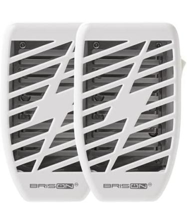 Electric Indoor Bug Zapper - Portable Plug-in Mosquito, Fly, and Insect Killer - 2 Pack White - Buy Online on GoSupps.com