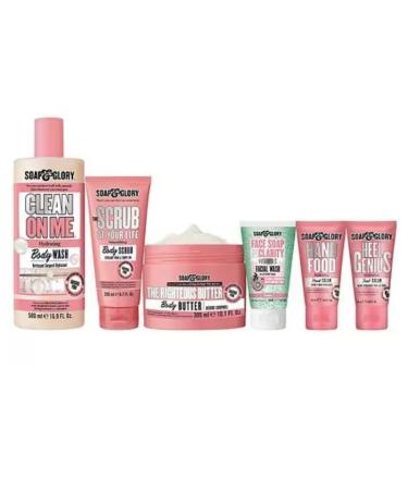 Shop Soap & Glory Pick of the Pink Gift Set - Original Pink Rose & Bergamot Collection | Heel Genius Hand Food Righteous Butter & More - International Shipping Available - Buy Online on GoSupps.com