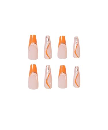 Buy Abstract Ballerina French Press-On Nails - 24 pcs Artificial Nails for Women and Girls | International Shipping Available - Buy Online on GoSupps.com