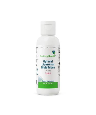 Seeking Health Optimal Liposomal Glutathione - Support Immune Health & Physical Activity - Supports Antioxidant Activity and Liver Health - Supports Healthy Aging - Tropical 4 oz (30 Servings) tropical 4 Fl Oz (Pack of 1)