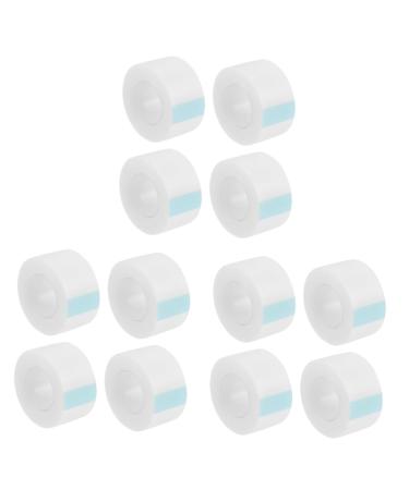Housoutil White Tape 12 Rolls Medical Tape Lash Tape Eyelid Tape Eye Lift Tape Adhesive Tape Beauty Stickers Breathable