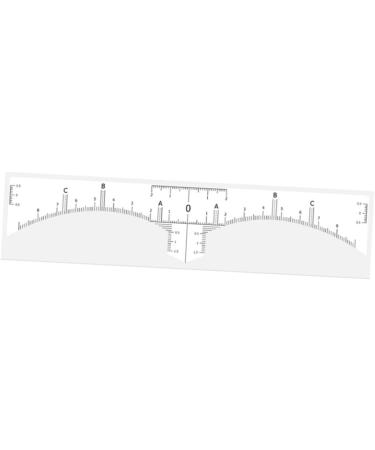 DOITOOL Disposable Eyebrow Template Eyebrow Ruler Sticker Mini Measure Tool Eyebrow Card Eyebrow Trimming - Buy Online on GoSupps.com