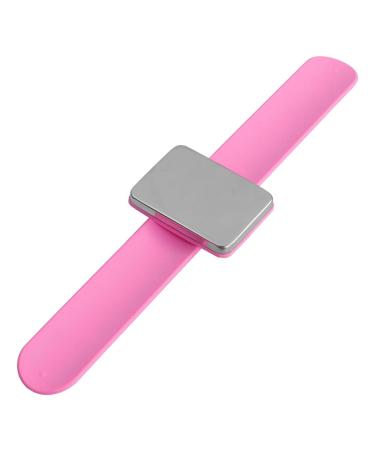 Beavorty snap pin Holder Wristband Needle pin Cushion Silicone Wrist Bracelet Stand Mount Slap Bracelet pin Cushion Stainless Steel Needle Quilting