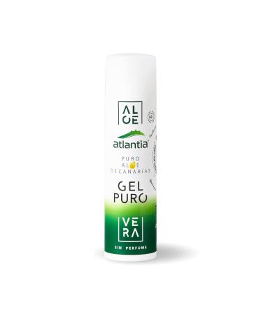 Atlantia pure aloe vera gel |Bio-Aloe Vera from the Canary Islands |Bio aloe vera gel |100% aloe vera healing gel |200 ml 1 piece (1 Pack)