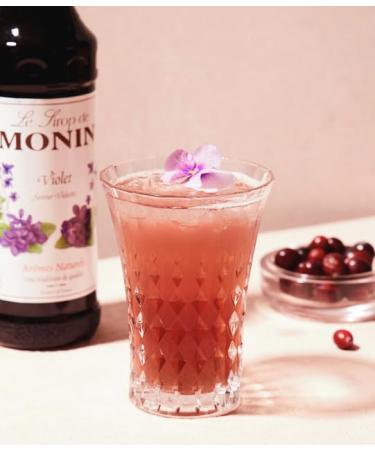 Monin Le Sirop de Veilchen 0.7L | Premium Violet Syrup for Drinks | 1 Pack - International Shipping Available - Buy Online on GoSupps.com