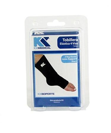 4-Way Elastic Compression Ankle Sleeve Brace Injured Pain (L)