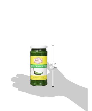 Great Bazaar Swad Green Chilli Chutney 7.5 Ounce - Authentic Indian Condiment - Buy Online on GoSupps.com