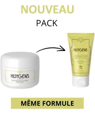 HUYGENS Facial Scrub - Healthy Glow & Anti-Imperfections - Purifies and Brightens the Complexion - With Rice Powder - Natural and Organic Origin - Vegan - Made In France - 50 ml - Buy Online on GoSupps.com