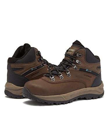 HI-TEC Altitude VI I WP Leather Waterproof Women's Hiking Boots, Trail and Backpacking Shoes 6.5 Dark Brown Tan