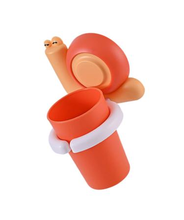 1 Set Toothbrush Cup Wall-Mounted Toothbrush Holder Children Tooth Brushing Kit Cartoon Tooth Brushing Cup Snail Toothbrush Holder Bathroom Supplies Children Gargle Cup