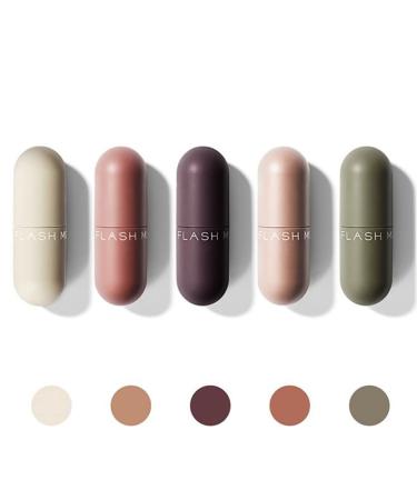 Buy Long Wearing Velvet Matte Lipstick Set - 5PCS Mini Capsule Kit | Waterproof & Moisturizing - Buy Online on GoSupps.com