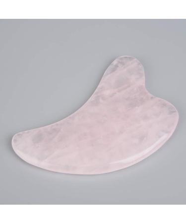 Emoshayoga Schabebrett - 2 Inch Natural Rose Quartz Shabbett Massage Stone for Health Pink Crystal & Dolphin Design - International Shipping Available - Buy Online on GoSupps.com