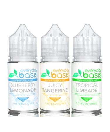 Everyday Basis Water Flavoring  Liven Up Your Water  Great Taste  Great Flavors  Sugar Free, Keto Friendly, 0 Calories  No Dyes or Food Coloring (Citrus Variety Pack)