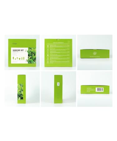 Green Tea Skincare Set - 19-in-1 Hydrating Gift Kit for Teen Girls & Women | Cleanser Serum Cream & Masks - Buy Online on GoSupps.com