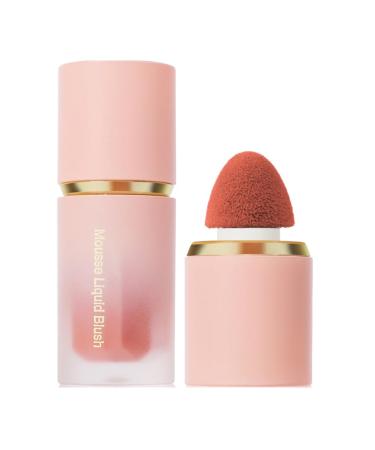 HADAVAKA Liquid Cheek Cream Lightweight Long-Lasting and Waterproof Cheek Liquid Matte Liquid Blush Natural Long-Lasting and Easy-Blending Blush for All Skin Tones (06#)